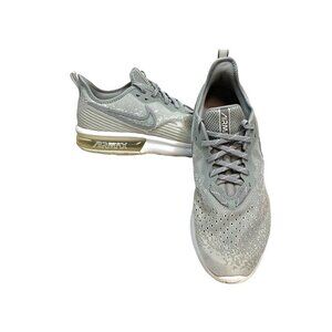 Nike Air Max Sequent 4 Running Shoes Gray Preowned Women's 9‎ A04485-100
